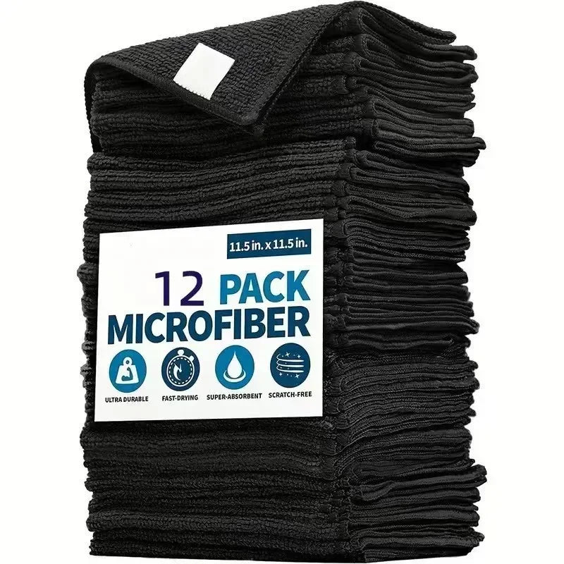 1/50PCS Microfiber Cleaning Cloth Absorbent Towel for Wash Car Housework Clean Kitchen Cleaning Rags Household Clean Tools